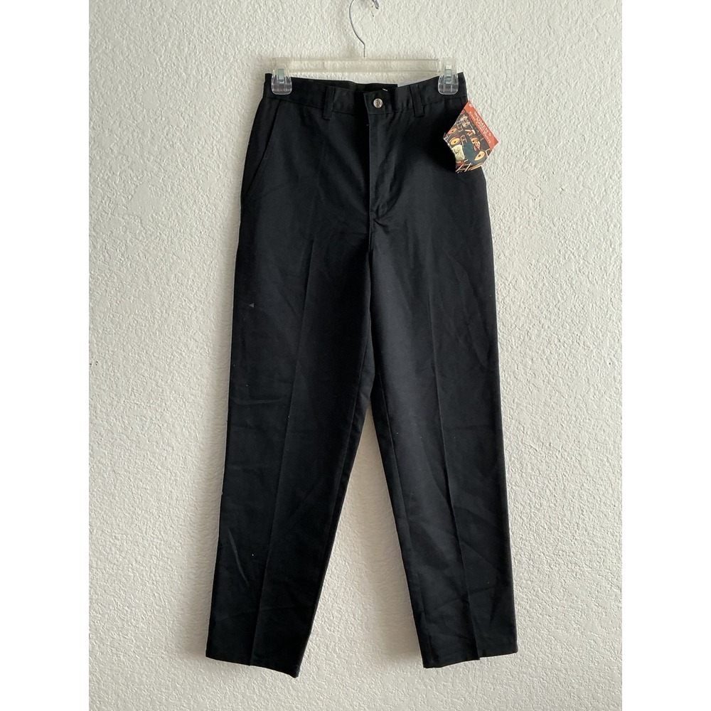 Dickies Workwear Easy Care Pants 4 RG Black Straight Leg Twill Trousers NWT